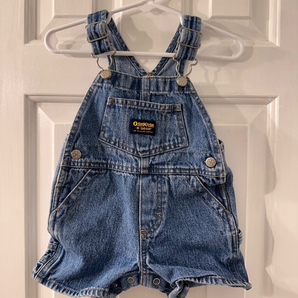 Vintage OshKosh B'gosh Blue Denim Overalls Classic Style